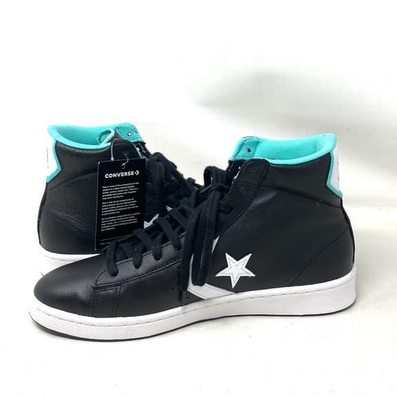 Converse Pro Leather Basketball High NBA Jam Shoes Black Men's Sneakers 171313C - Picture 7 of 11